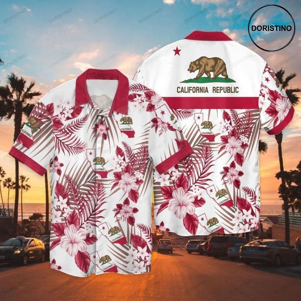 The Bear California Republic Limited Edition Hawaiian Shirt