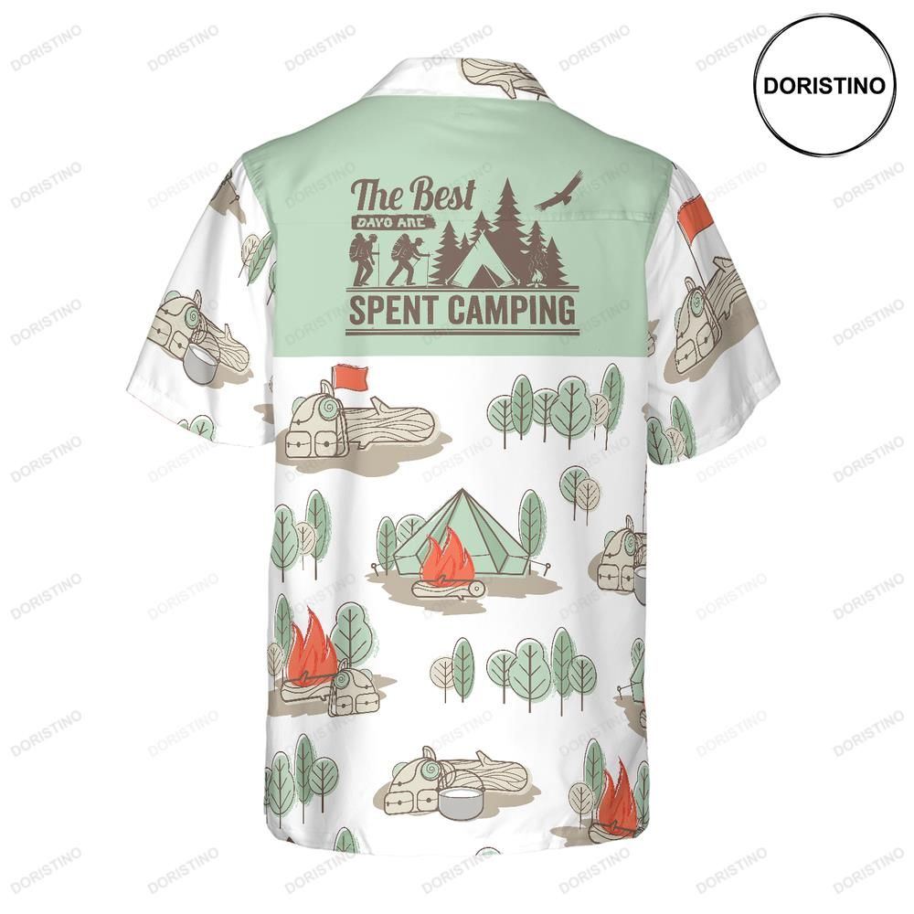 The Best Days Are Spent Camping Hawaiian Shirt