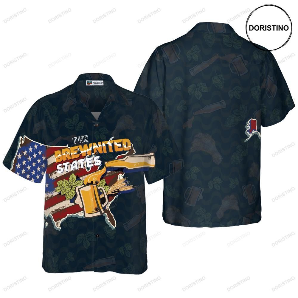 The Brewnited States For Men Beer Lovers Aloha International Beer Day Limited Edition Hawaiian Shirt