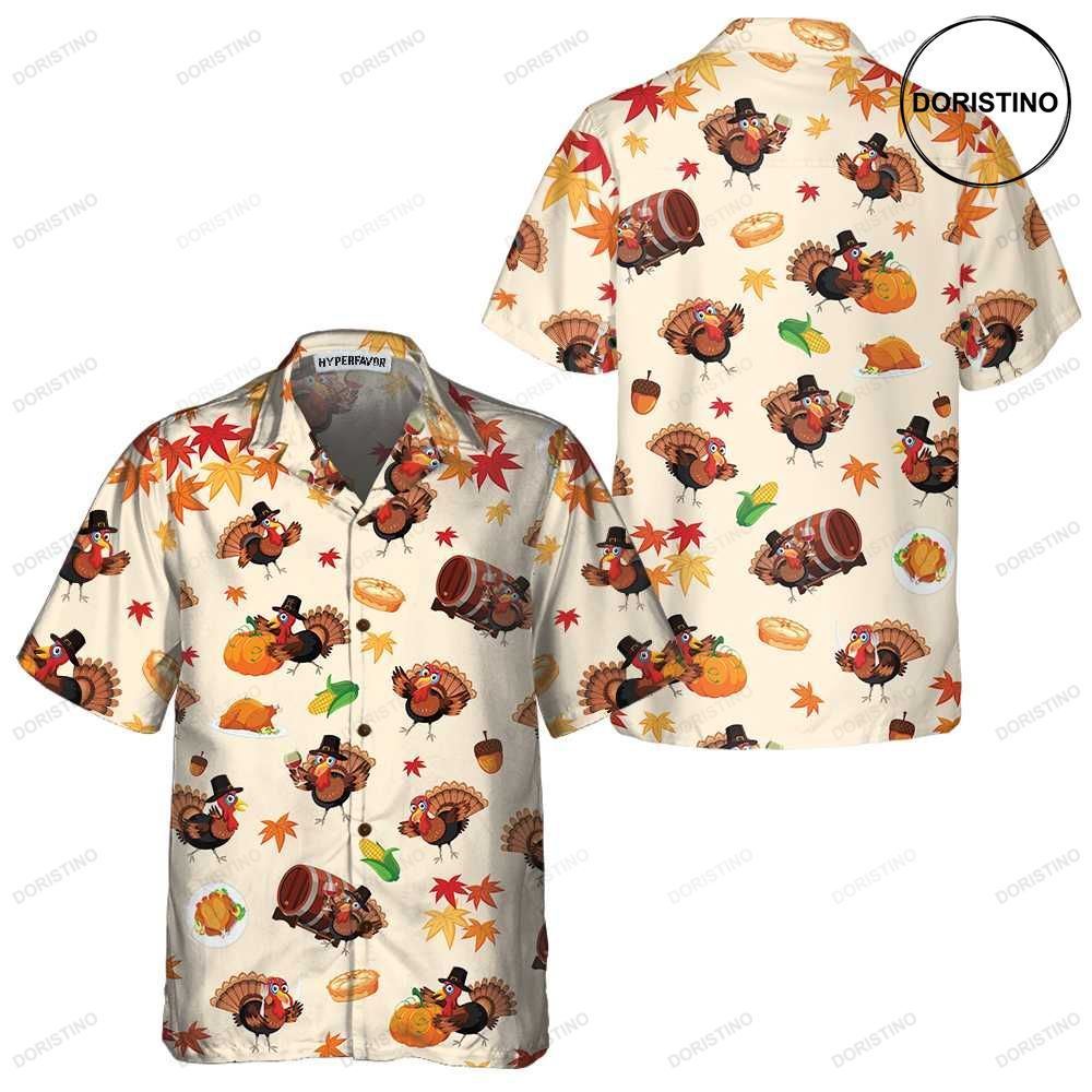 The Cutest Turkey For Thanksgiving Funny Gobble Gift For Christmas Day Limited Edition Hawaiian Shirt