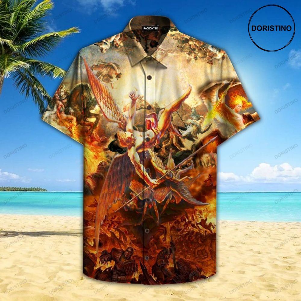 The Fallen Angel Lucifer Hawaiian Shirt