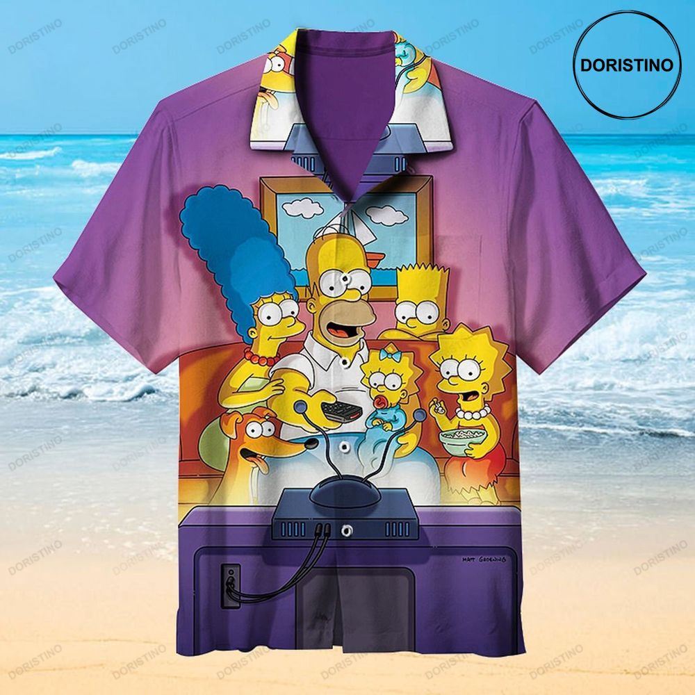 The Simpsons Cartoon Vintage Summer Awesome Hawaiian Shirt