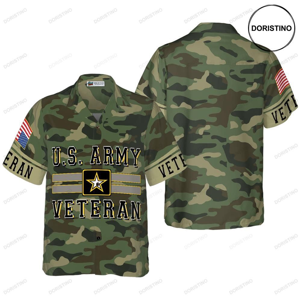 The Us Army Veteran Awesome Hawaiian Shirt