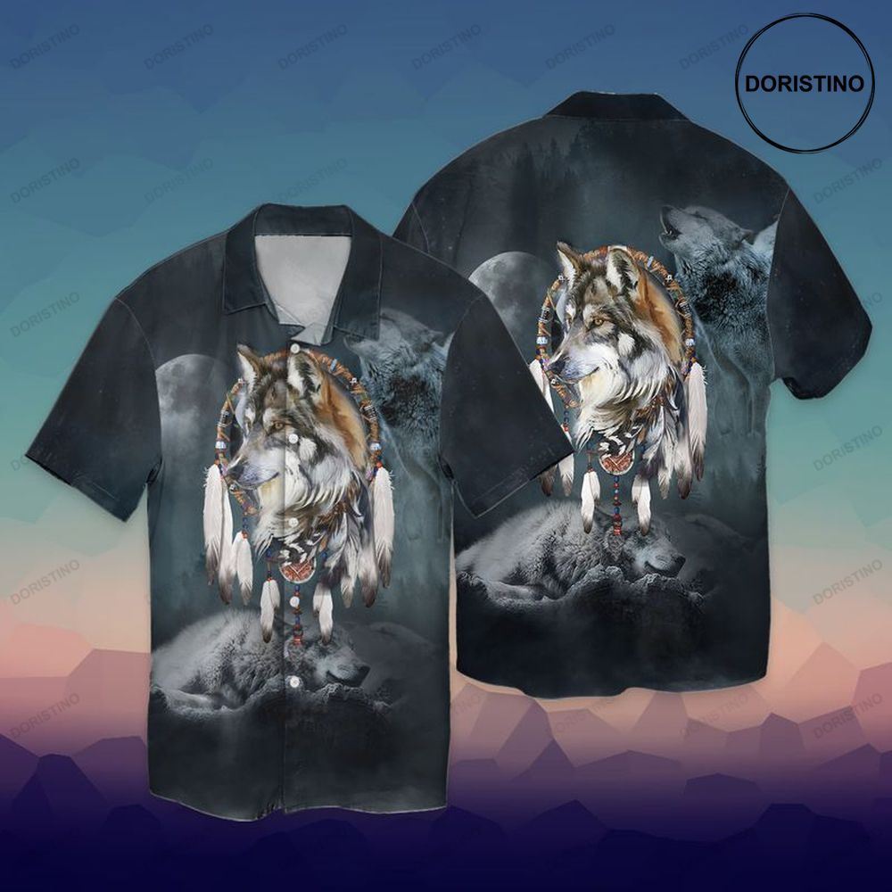 The Wolf Native Awesome Hawaiian Shirt