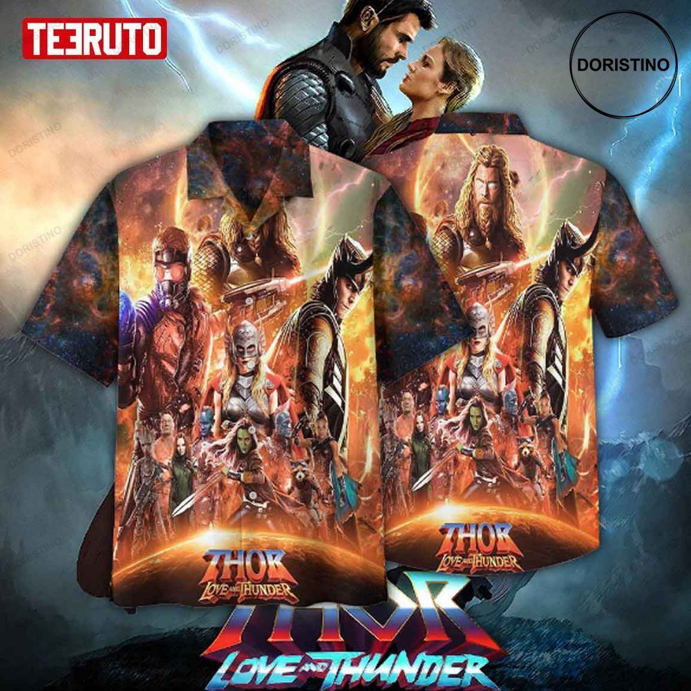 Thor And Jane Love And Thunder Limited Edition Hawaiian Shirt