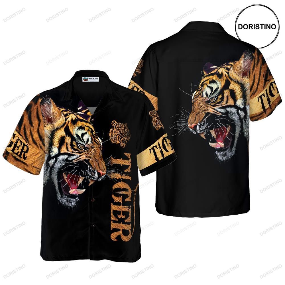 Tiger Skin For Men Awesome Hawaiian Shirt