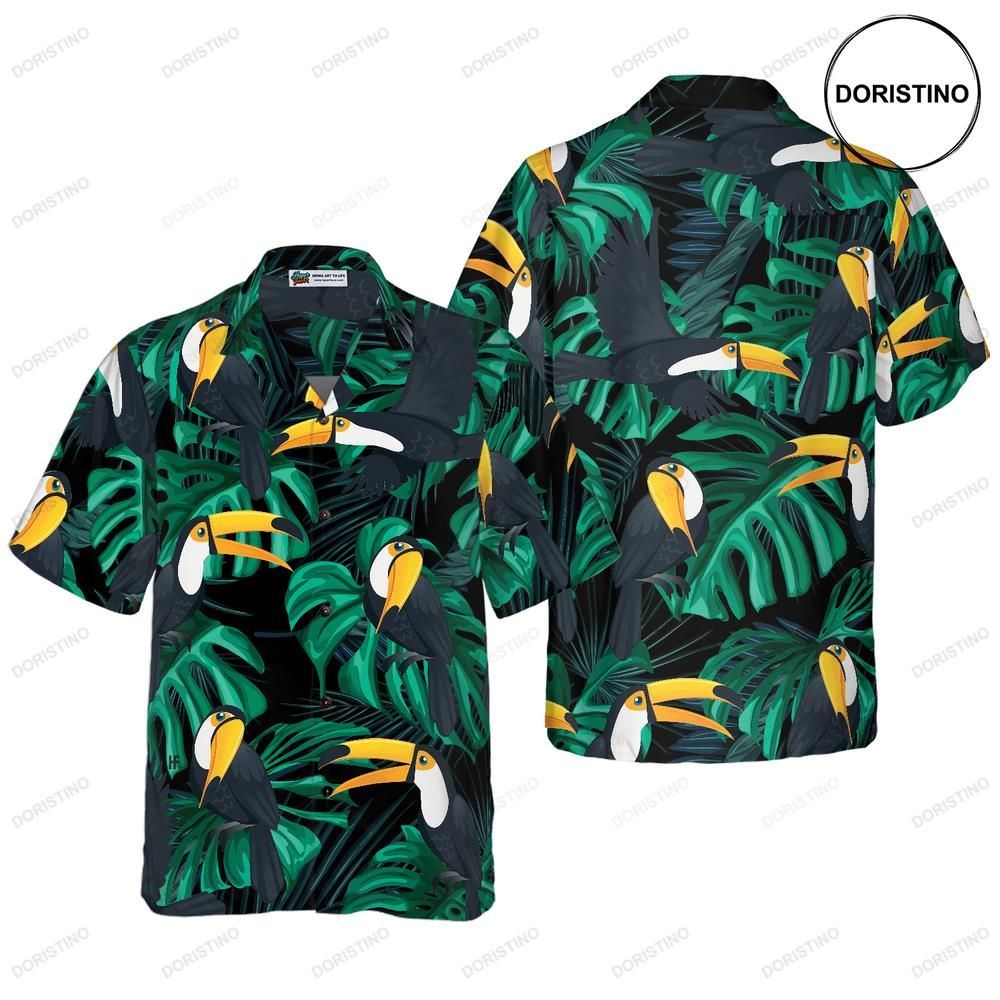 Toucan Birds Tropical Leaves Limited Edition Hawaiian Shirt