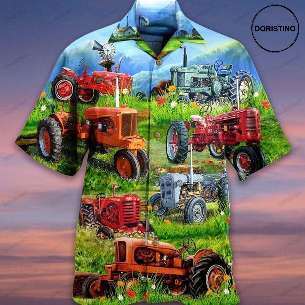 Tractor Farm Print Limited Edition Hawaiian Shirt