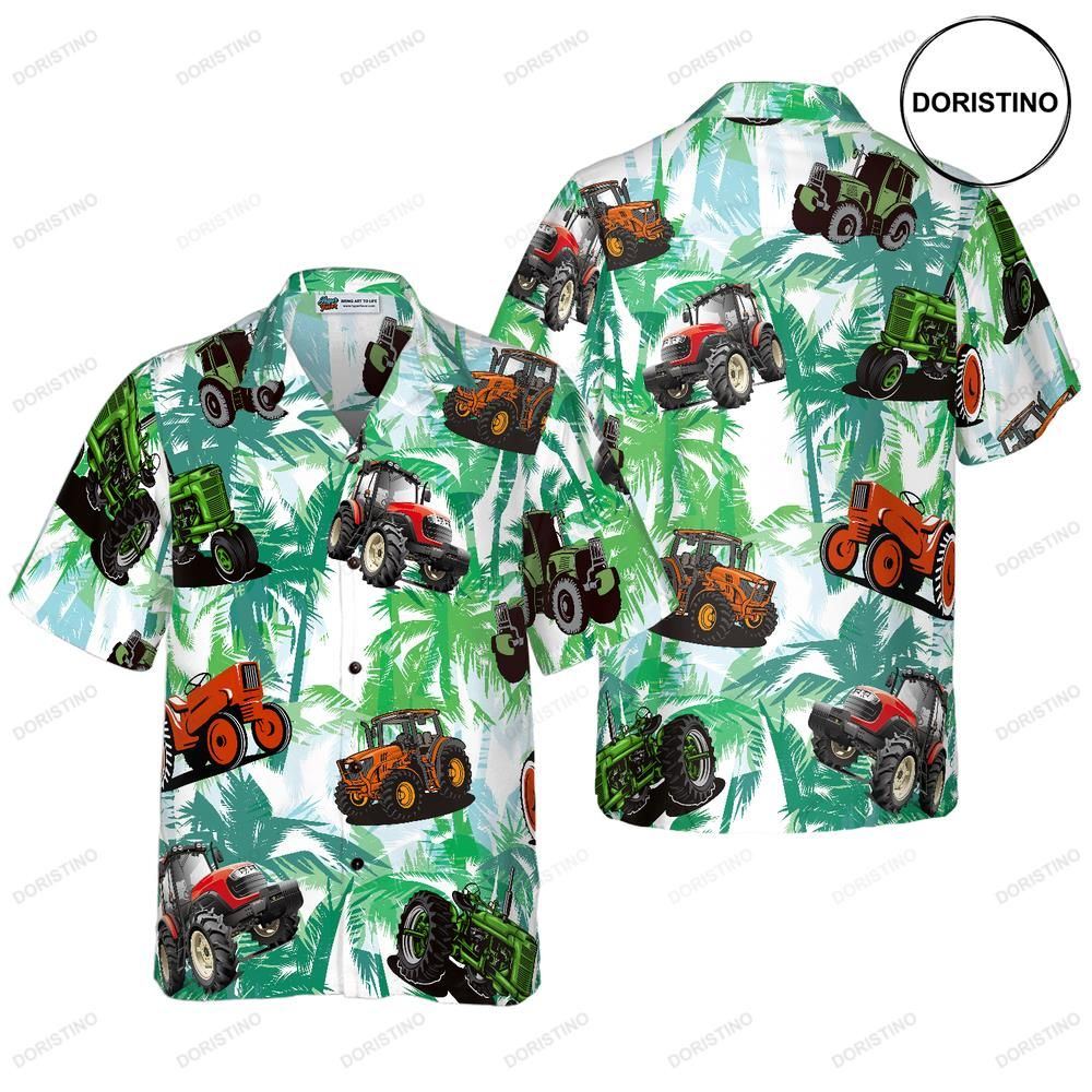 Tractors Tropical Summer Awesome Hawaiian Shirt