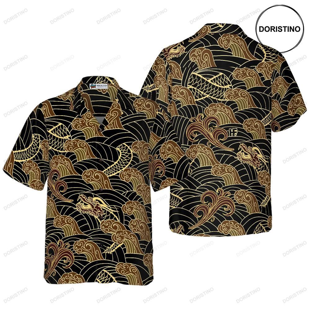 Traditional Dragon Pattern Limited Edition Hawaiian Shirt