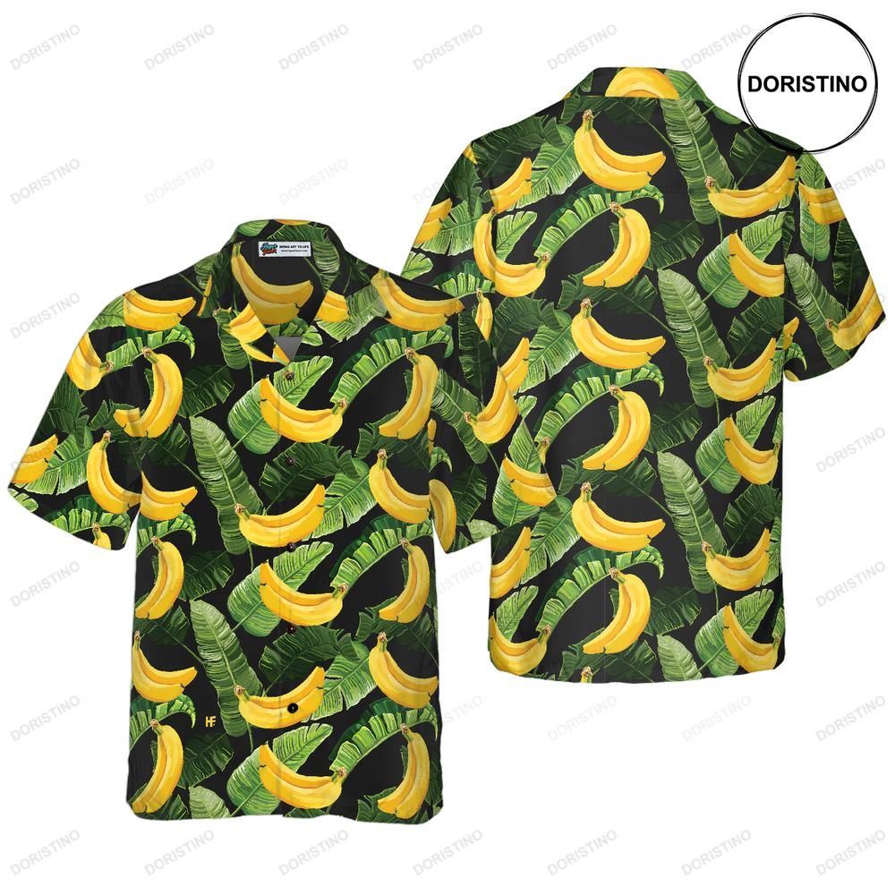 Tropical Banana Leaves And Banana Awesome Hawaiian Shirt