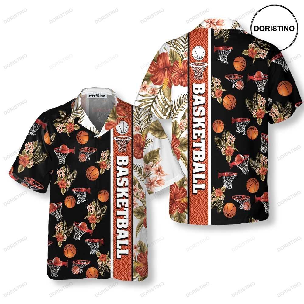 Tropical Basketball Button Up Basketball For Men Women Best Gift For Basketball Limited Edition Hawaiian Shirt