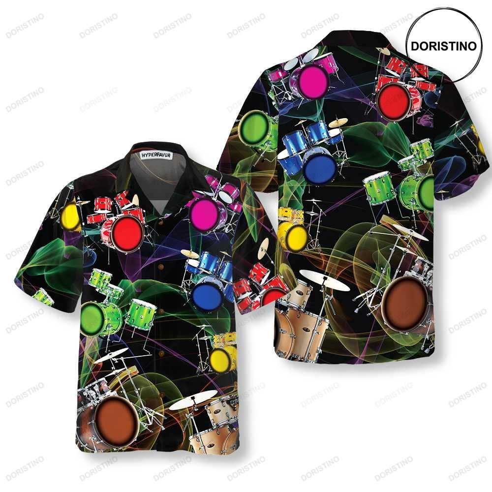 Tropical Drum Colorful Drum Unique Gift For Dummers Limited Edition Hawaiian Shirt