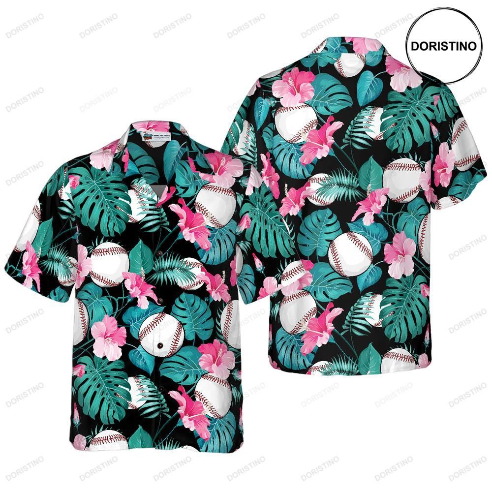 Tropical Flower Baseball Awesome Hawaiian Shirt