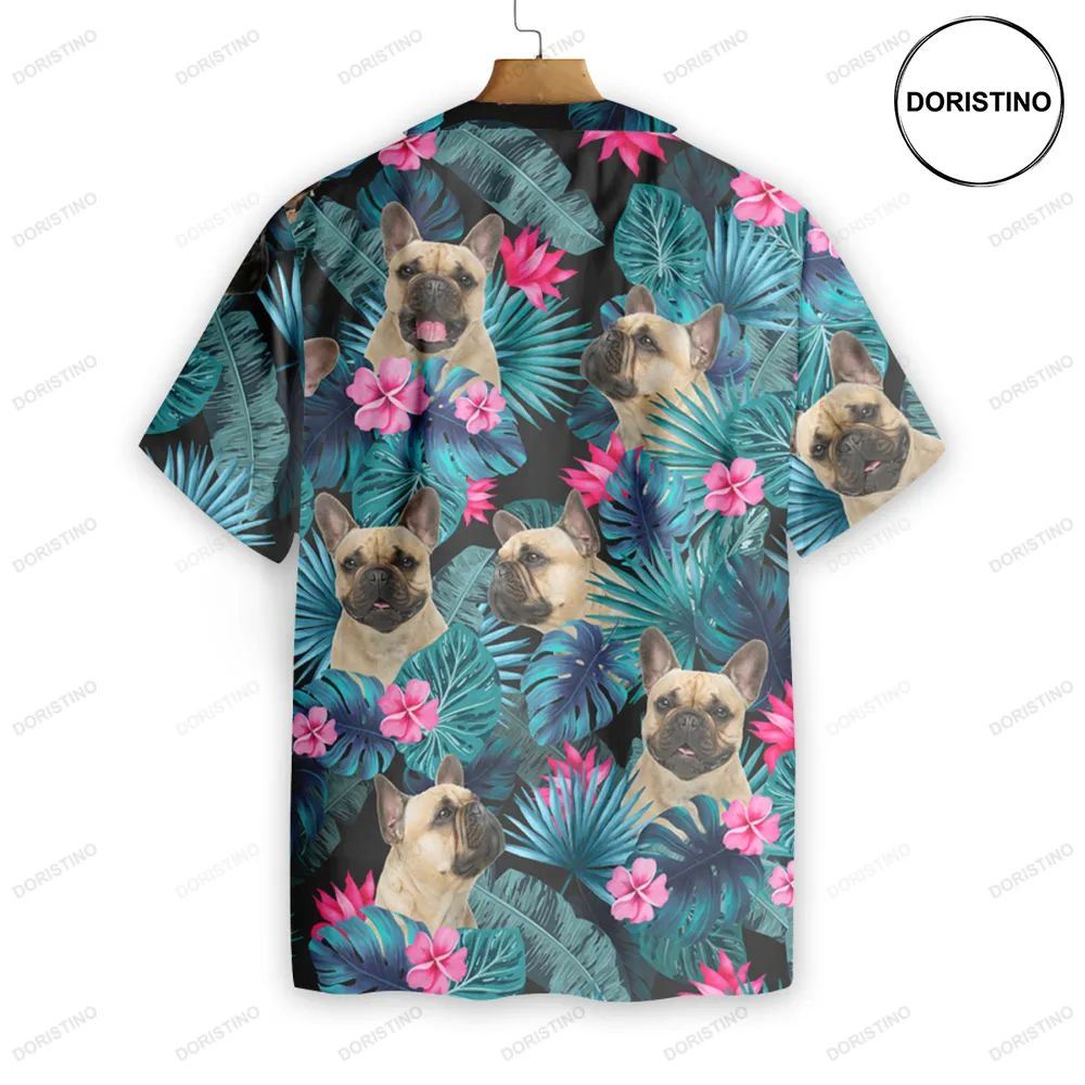 Tropical French Bulldog Awesome Hawaiian Shirt