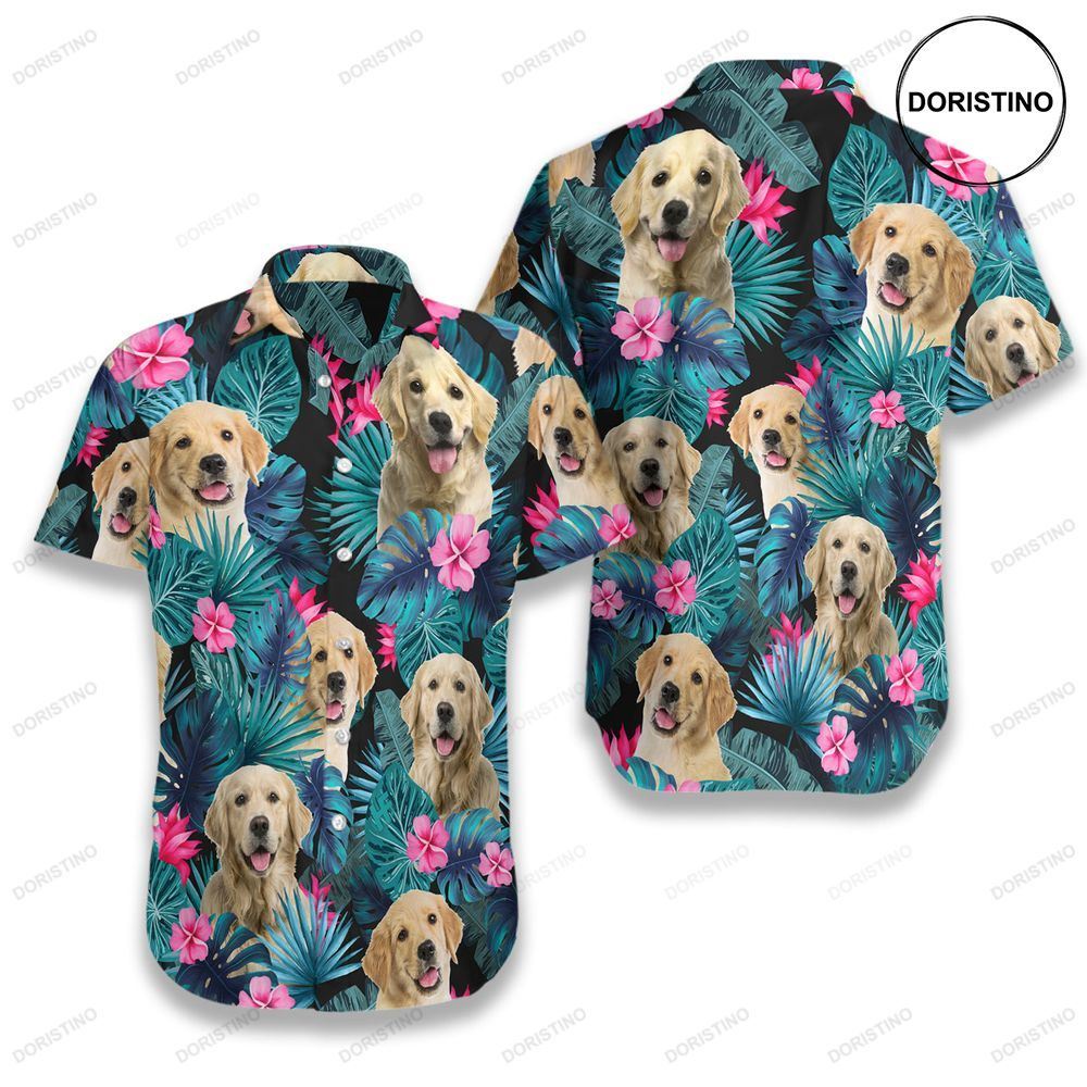 Tropical Golden Dog Limited Edition Hawaiian Shirt