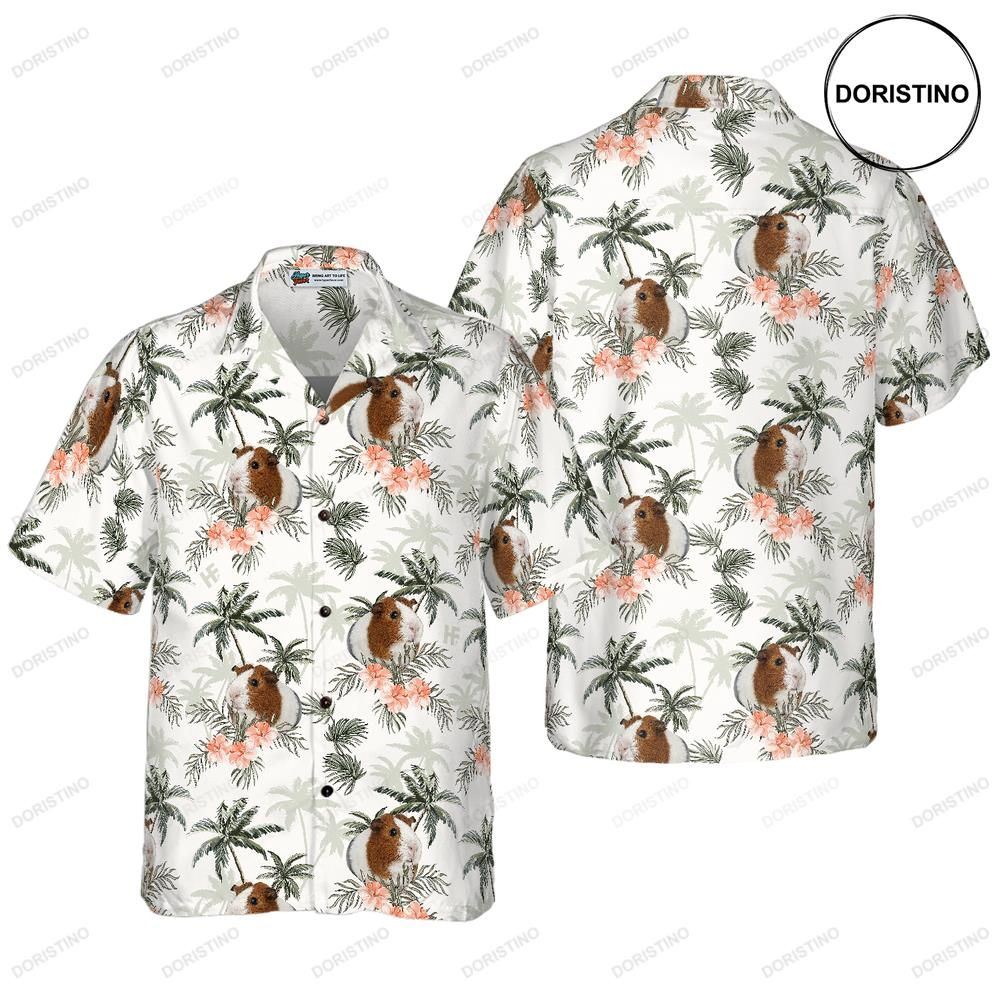 Tropical Guinea Pig For Men Hawaiian Shirt