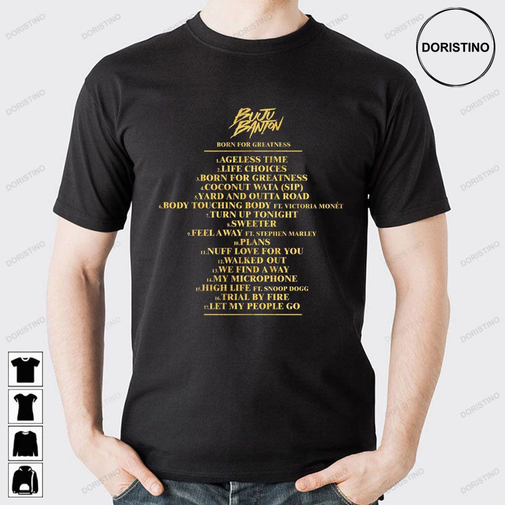 Buju Banton Born For Greatness 2023 Tracklist 2 Doristino Limited Edition T-shirts