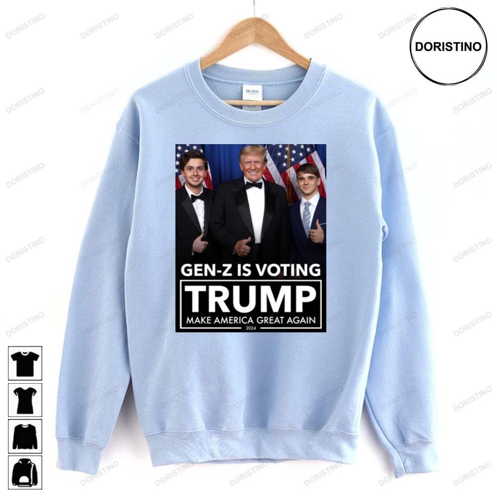 Genz Is Voting Trump Make America Great Again 2024 2 Doristino Limited Edition T-shirts