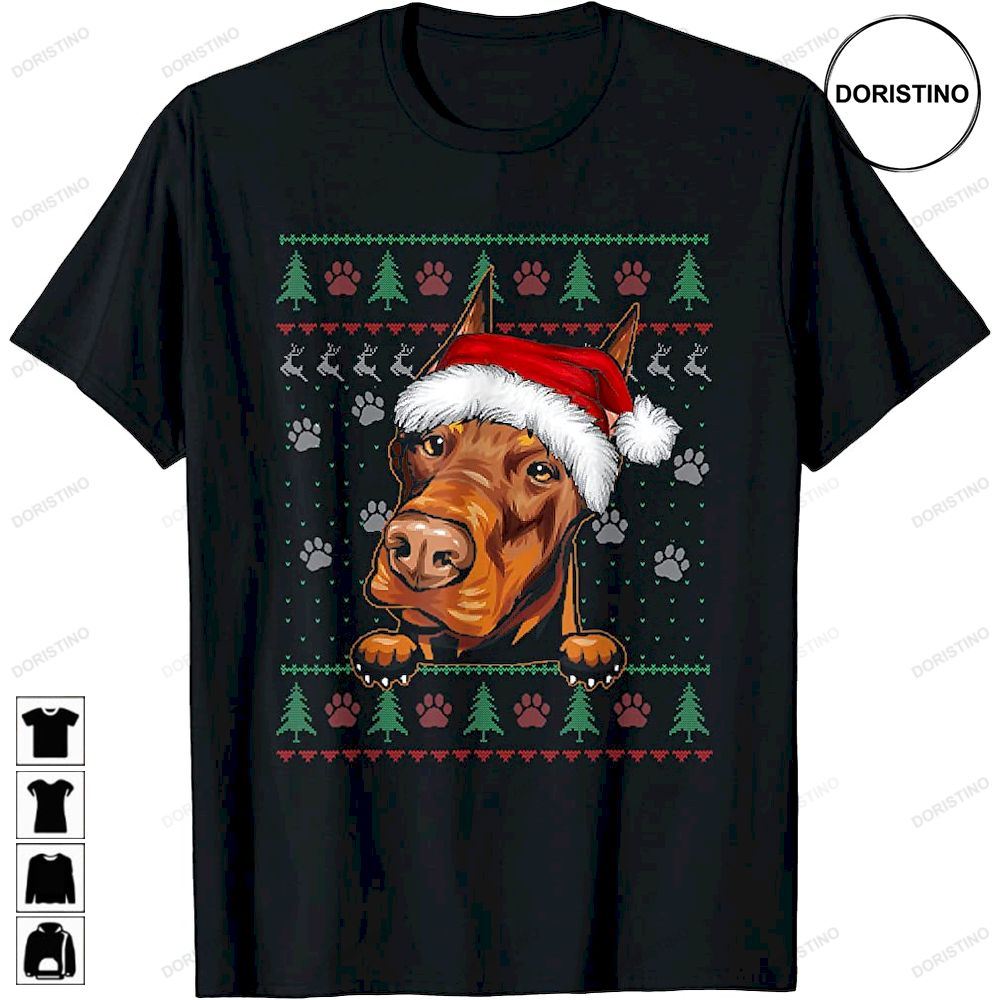 Doberman Christmas Funny Dog Lover Xmas Limited Edition T-shirts