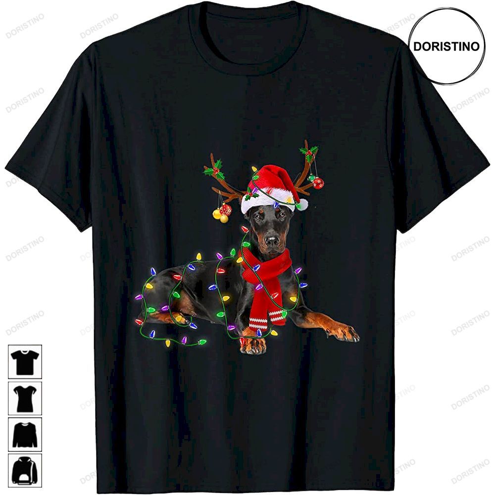 Doberman Pinscher Dogs Tree Christmas Xmas Pet Dog Limited Edition T-shirts