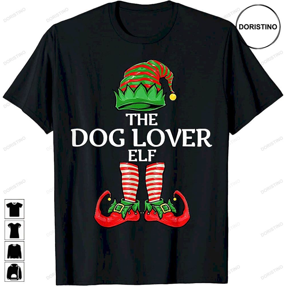 Dog Lover Elf Christmas Family Matching Group Trending Style