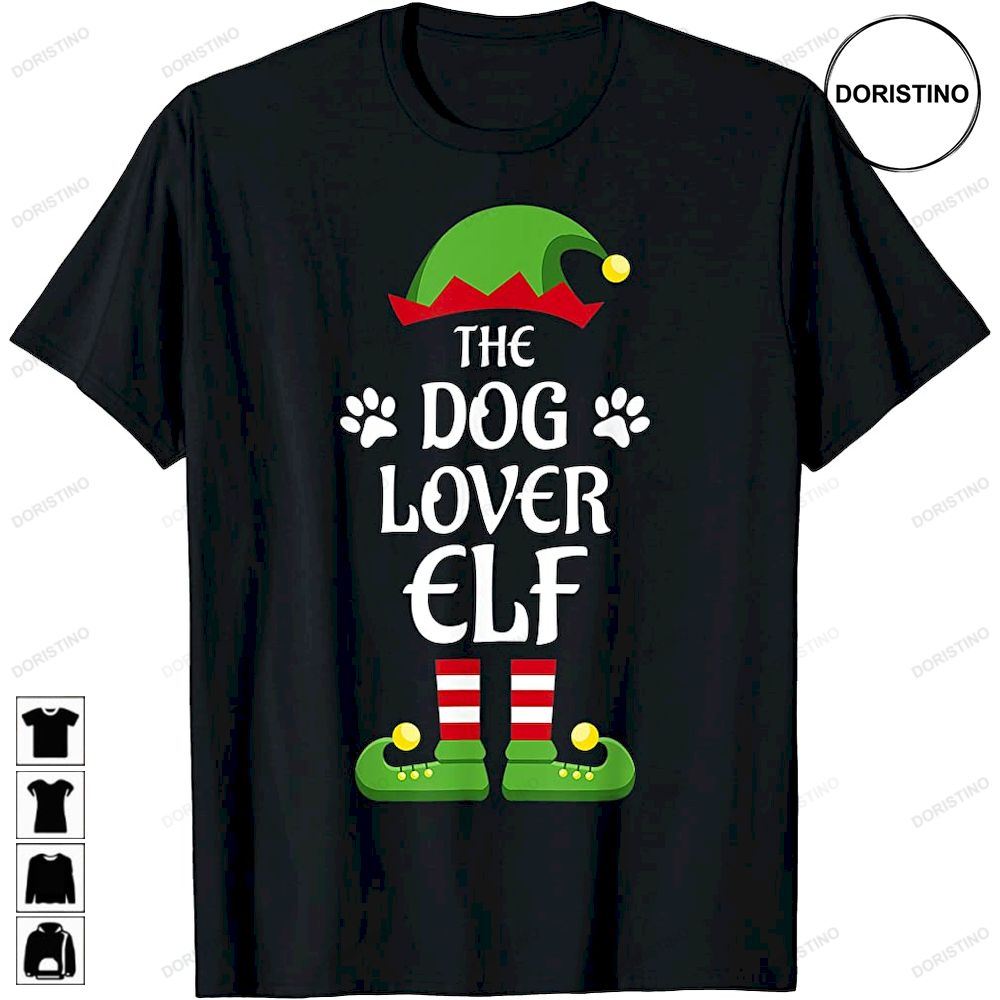 Dog Lover Elf Family Matching Group Christmas Awesome Shirts