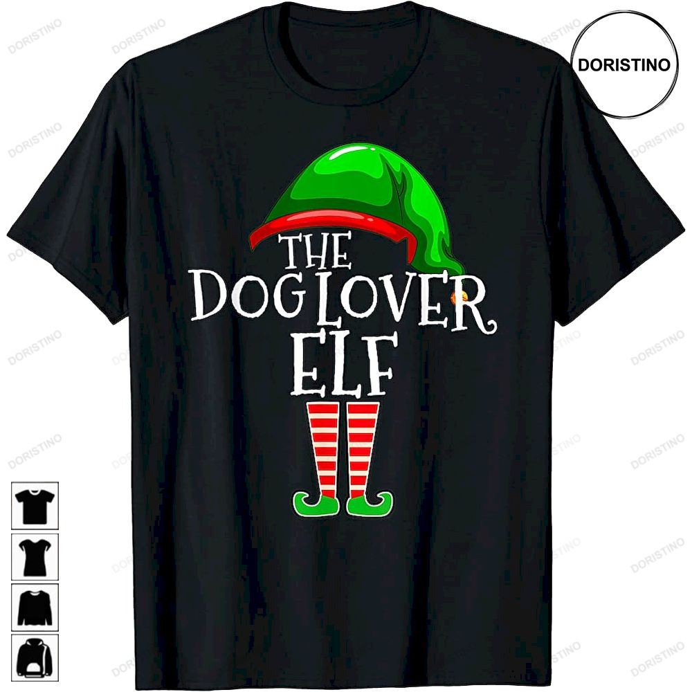 Dog Lover Elf Group Matching Family Christmas Trending Style