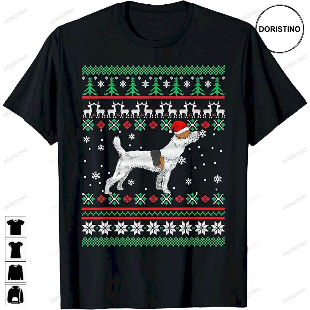 Dog Santa Hat Funny Ugly Christmas Pajama Holiday Xmas Gifts Awesome Shirts