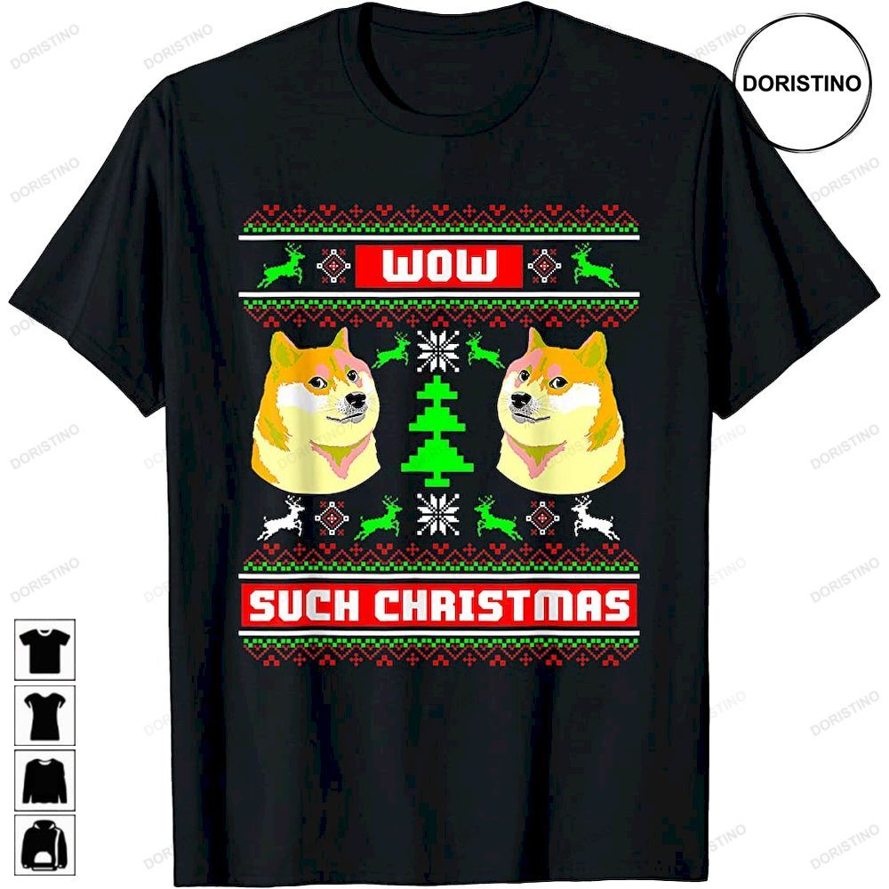 Doge Meme Funny Doge Dog Ugly Christmas Trending Style