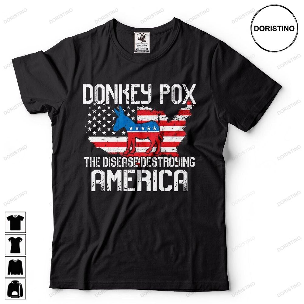 Donkey Pox Anti Biden Republican Pro Trump 2024 Funny Limited Edition T-shirts