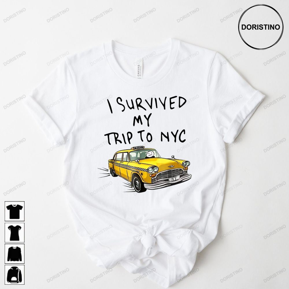 I Survived My Trip To Nyc New York City Tom Yellow Awesome Shirts