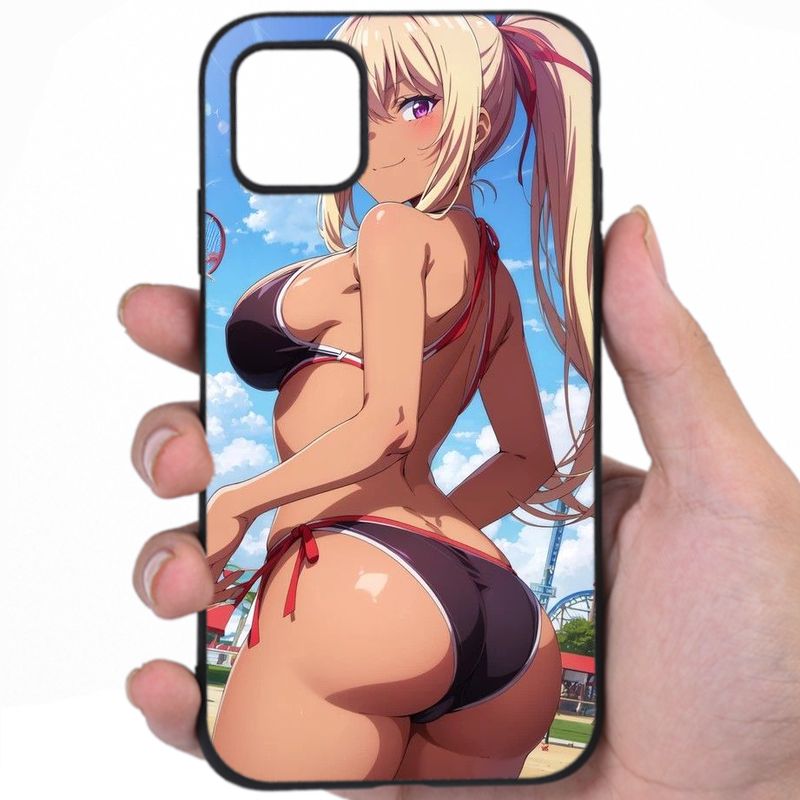 Anime Kawaii Smoldering Looks Hentai Fine Art Spuug Phone Case