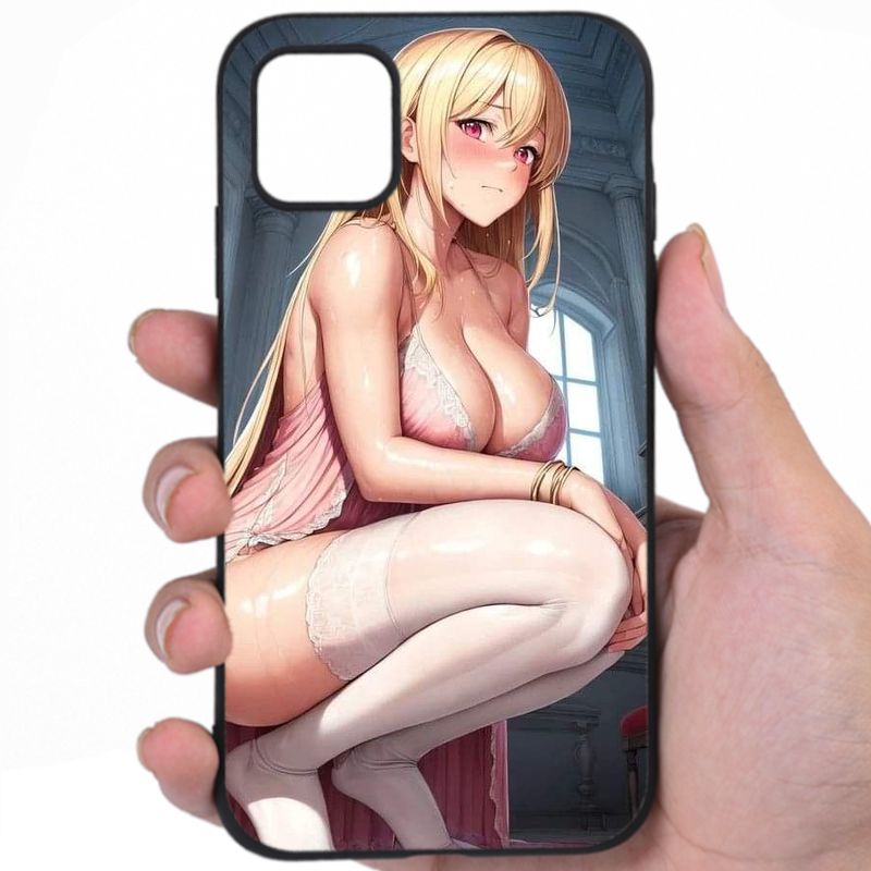 Anime Kawaii Tempting Gaze Sexy Anime Artwork iPhone Samsung Phone Case