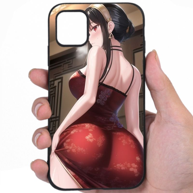 Anime Kawaii Tempting Gaze Sexy Anime Fine Art Dhyht iPhone Samsung Phone Case