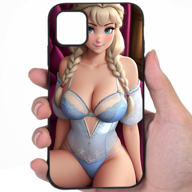Elsa Frozen Alluring Curves Hentai Artwork Vwdzk Awesome Phone Case