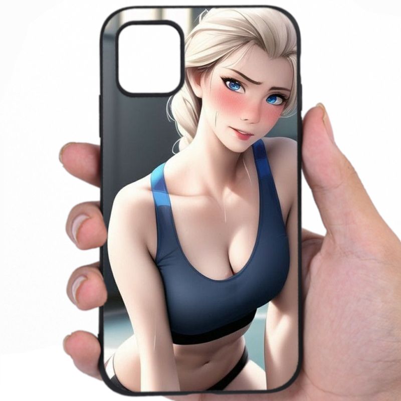 Elsa Frozen Alluring Curves Hentai Design Phone Case