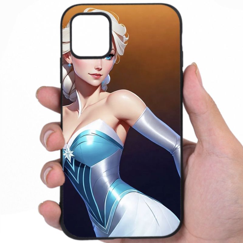 Elsa Frozen Alluring Curves Sexy Anime Art iPhone Samsung Phone Case