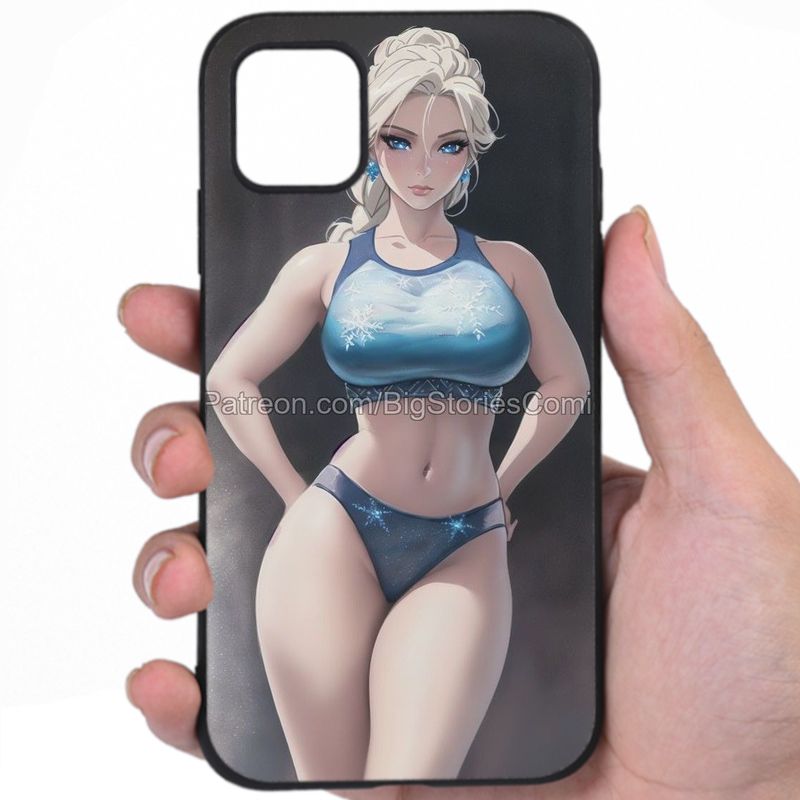 Elsa Frozen Irresistible Sexiness Hentai Fan Art iPhone Samsung Phone Case