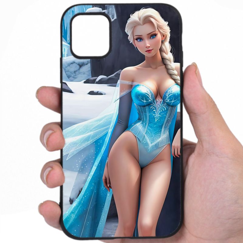 Elsa Frozen Irresistible Sexiness Hentai Fine Art iPhone Samsung Phone Case