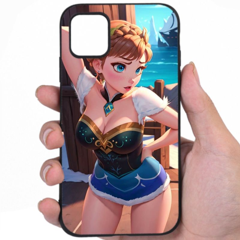 Elsa Frozen Luscious Lips Sexy Anime Fine Art Phone Case
