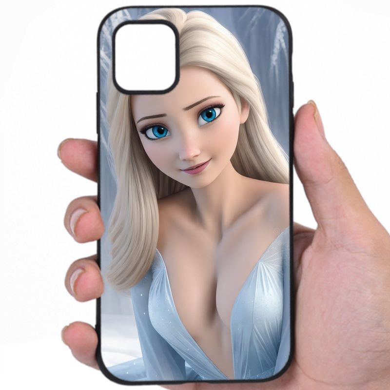 Elsa Frozen Risqué Outfit Sexy Anime Fan Art Awesome Phone Case