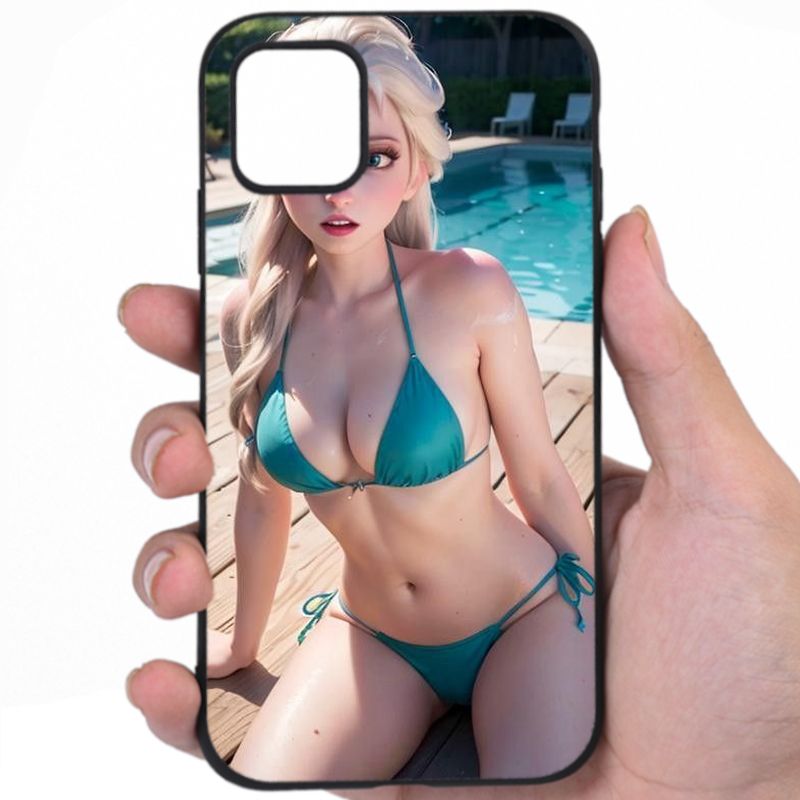 Elsa Frozen Seductive Appeal Hentai Artwork Phone Case