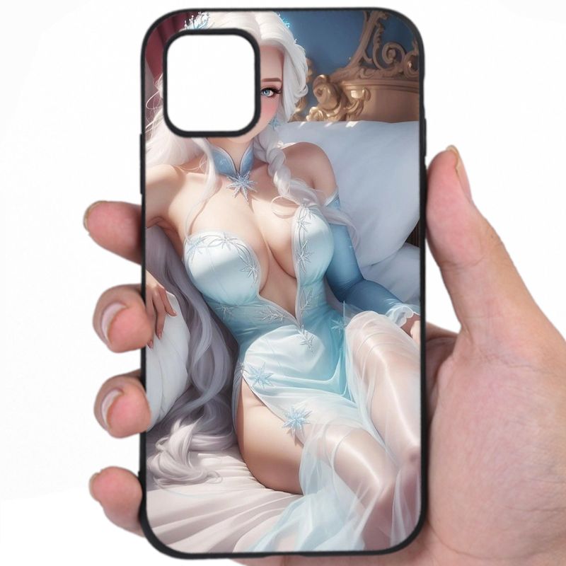 Elsa Frozen Seductive Appeal Hentai Fan Art Vfizn Phone Case
