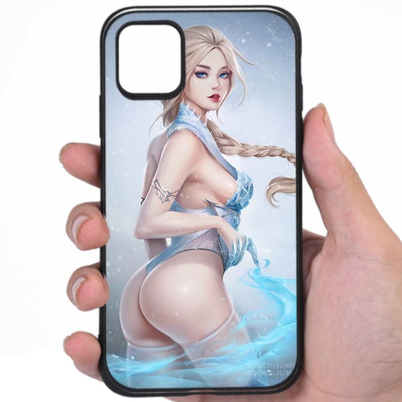 Elsa Frozen Seductive Appeal Sexy Anime Fine Art Phone Case