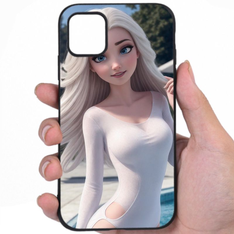 Elsa Frozen Sensual Elegance Hentai Art Phone Case