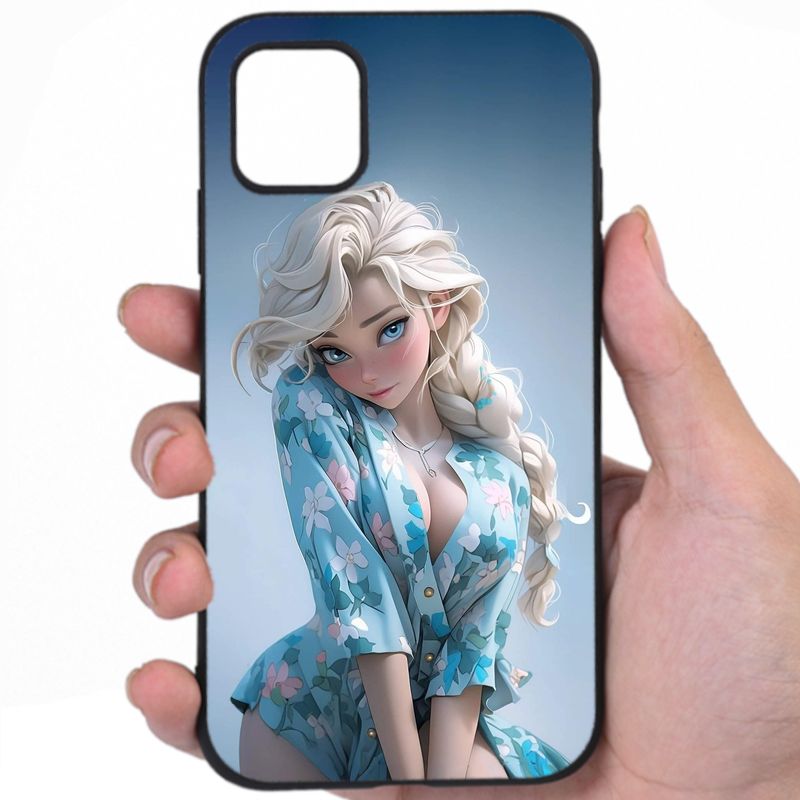 Elsa Frozen Sensual Elegance Hentai Artwork Awesome Phone Case