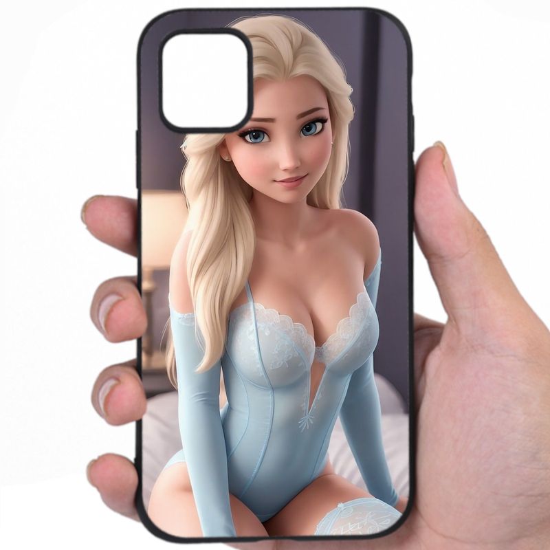 Elsa Frozen Smoldering Looks Hentai Art Gssmo iPhone Samsung Phone Case
