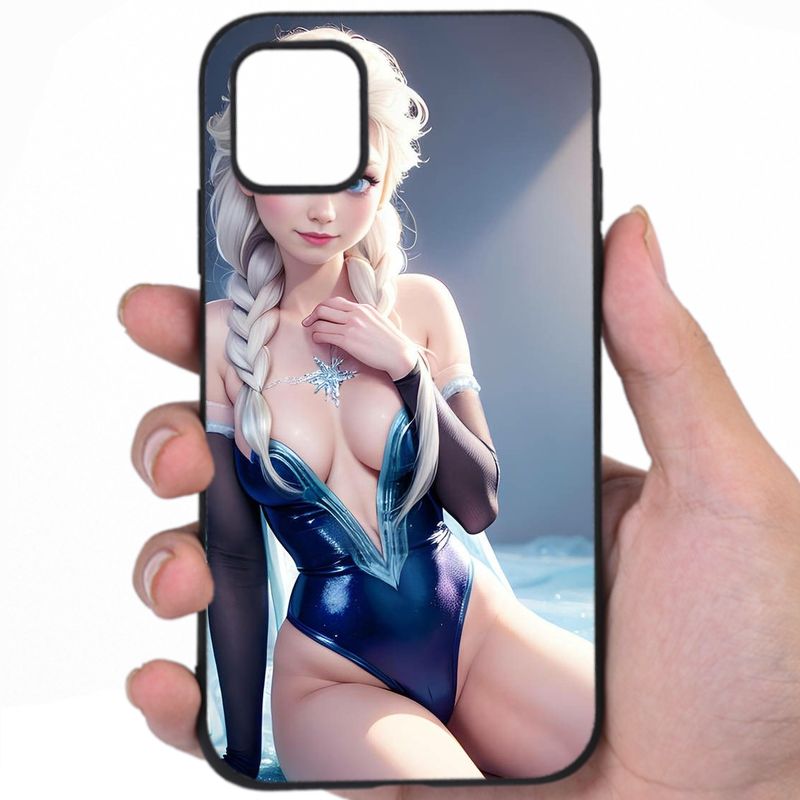 Elsa Frozen Smoldering Looks Hentai Art Phone Case