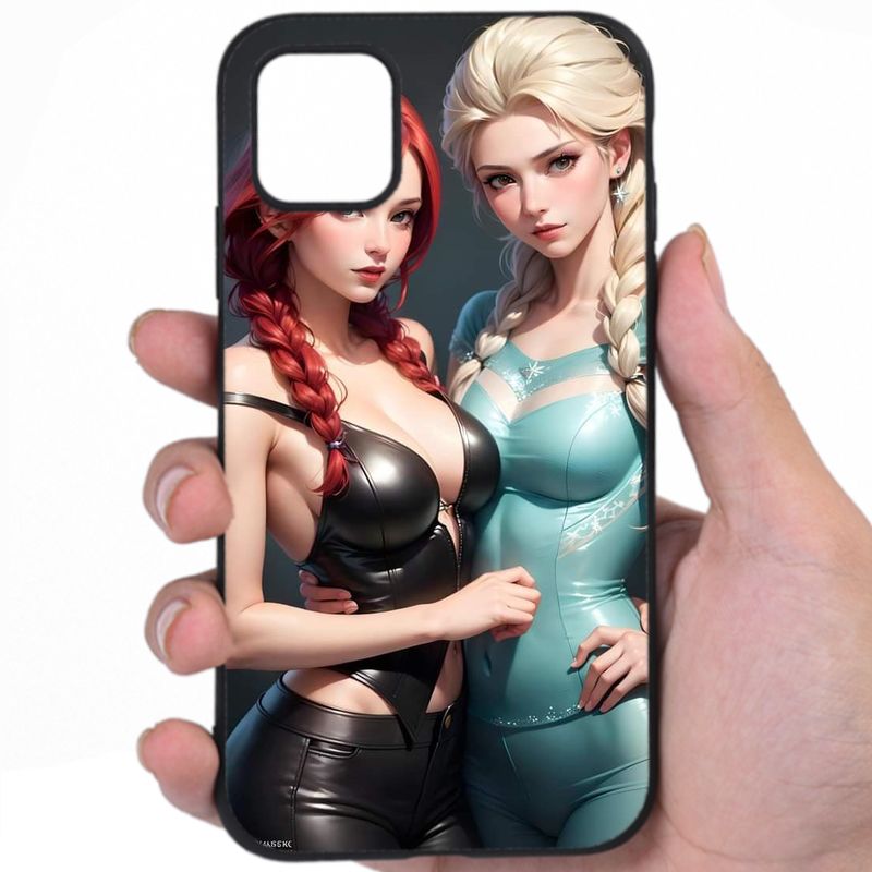 Elsa Frozen Smoldering Looks Sexy Anime Fine Art iPhone Samsung Phone Case